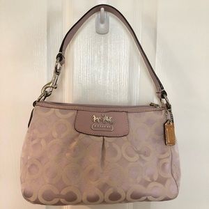 Coach pink satchel EUC